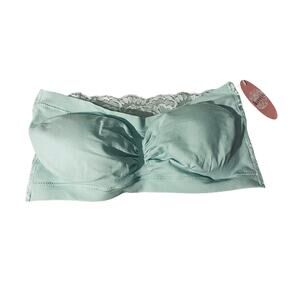 Anemone Mint Green Lace Padded Bandeau Top Women One Size